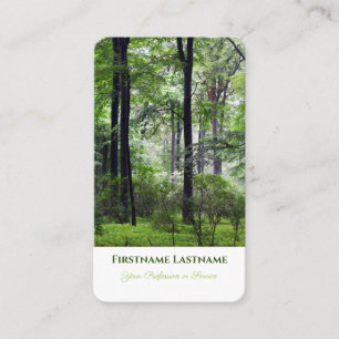 Elegant 100 % naturskog av ekologisk grönt stil visitkort