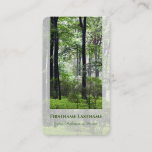Elegant 100 % naturskog av ekologisk grönt stil visitkort
