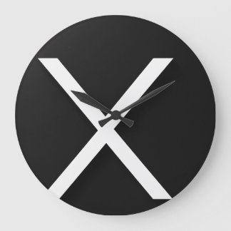 Elegant 10,75-tums rund akrylväggslås stor klocka