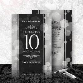 Elegant 10:e årsdagen för Tin Bröllop Firande Inbjudningar