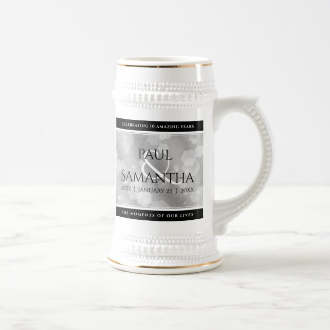 Elegant 10:e årsdagen för Tin Bröllop Firande Sejdel (Höger)