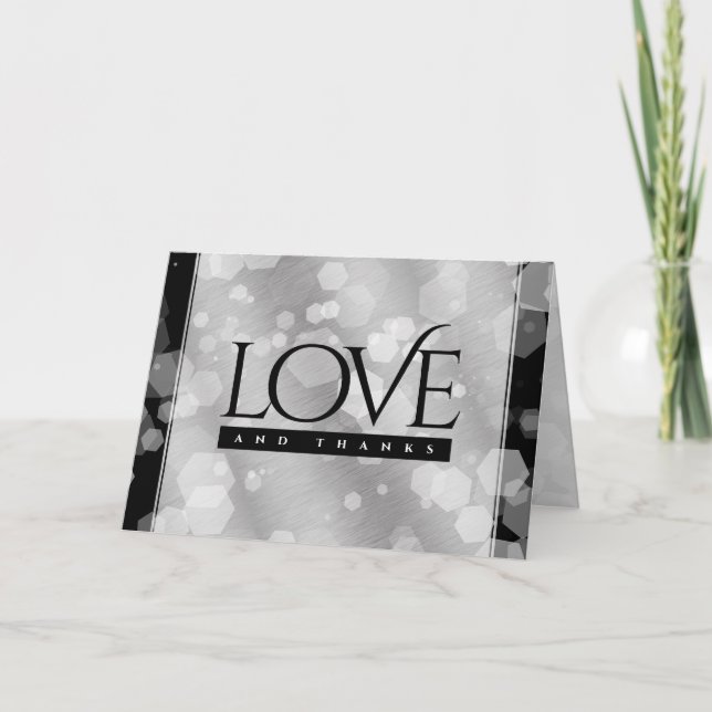 Elegant 10:e årsdagen för Tin Bröllop Firande Tack Kort (Framsida)