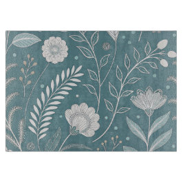 Elegant 11x8 Glass Cutting Board with Stylish Des