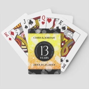 Elegant 13:e årsdagen för Bröllop Casinokort