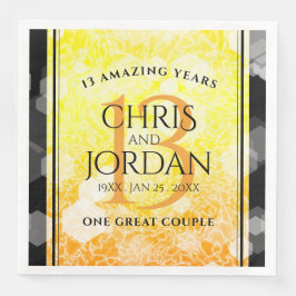 Elegant 13:e årsdagen för Bröllop Pappersservett