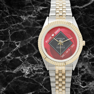 Elegant 15:e årsdagen Ro Bröllop Armbandsur