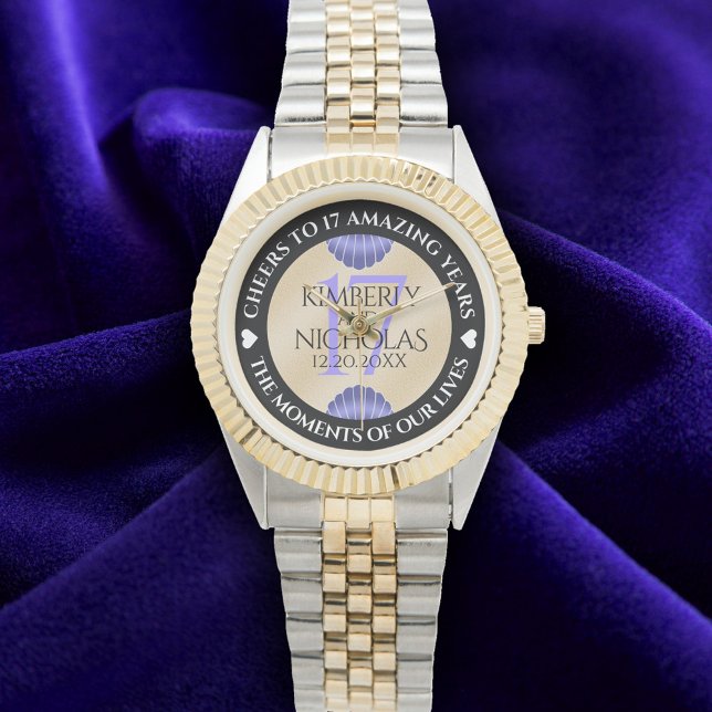 Elegant 17:e Snäckorna Bröllop-årsdagen Armbandsur (Elegant 17th Shells Wedding Anniversary Wristwatch Cover Photo)