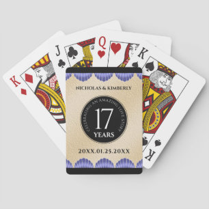 Elegant 17:e Snäckorna Bröllop-årsdagen Casinokort