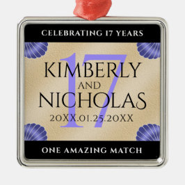 Elegant 17:e Snäckorna Bröllop-årsdagen Julgransprydnad Metall