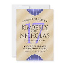 Elegant 17:e Snäckorna Bröllop-årsdagen