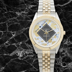 Elegant 18:e Porcelain Bröllop-årsdagen Armbandsur