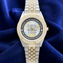 Elegant 18:e Porcelain Bröllop-årsdagen Armbandsur