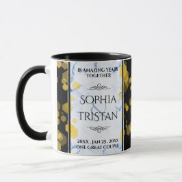 Elegant 18:e Porcelain Bröllop årsdagen Mugg