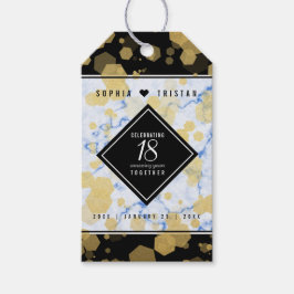 Elegant 18:e Porcelain Bröllop-årsdagen Presentetikett