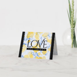 Elegant 18:e porslinsbröllopsdag tack kort