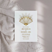 Elegant 1920-tals Gatsby-inspirerad Art Deco Bröll