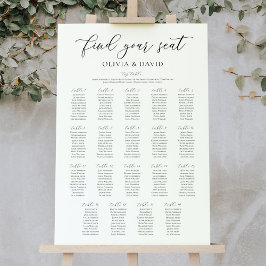 Elegant 19 Bord Hitta Din Plats Placeringsplan Poster