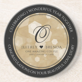 Elegant 1:a årsdagen för Pappra Bröllop i Firande Underlägg