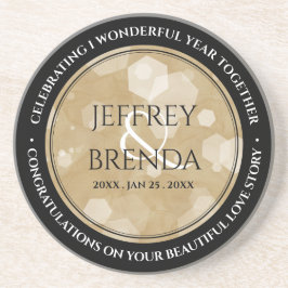 Elegant 1:a årsdagen för Pappra Bröllop i Firande Underlägg