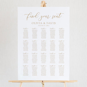 Elegant 20 Bord Hitta ditt platsschema Poster