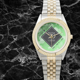 Elegant 20:e årsdagen av Emerald Bröllop Armbandsur
