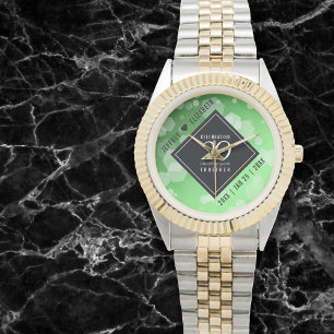Elegant 20:e årsdagen av Emerald Bröllop Armbandsur
