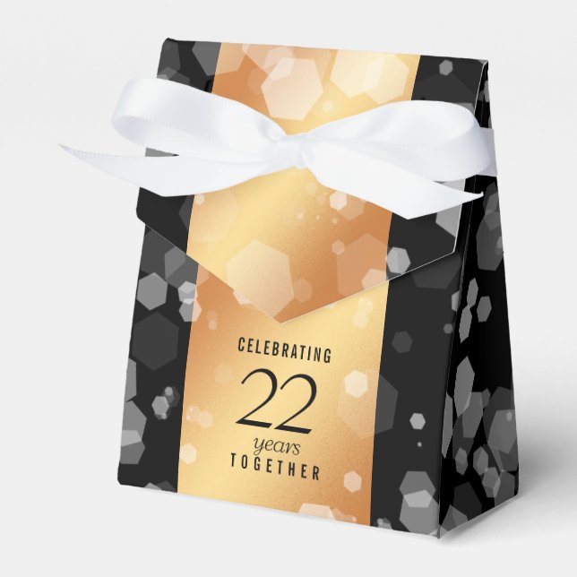 Elegant 22:a årsdagen för koppar-Bröllop Presentaskar (Framsidan Sidan)