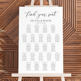 Elegant 22 Bord Hitta Din Plats Placeringsplan Poster