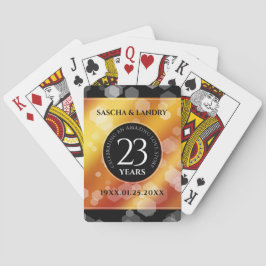Elegant 23:e Imperial Topaz Bröllop-årsdagen Casinokort