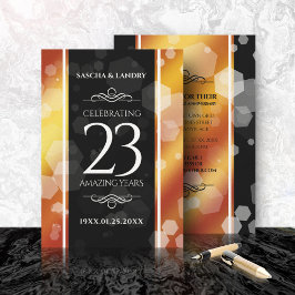 Elegant 23:e Imperial Topaz Bröllop-årsdagen Inbjudningar