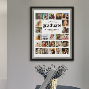 Elegant 24 Photo Collage Studenten Poster