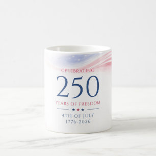 Elegant 250-årsjubileum för amerikansk självständi kaffemugg