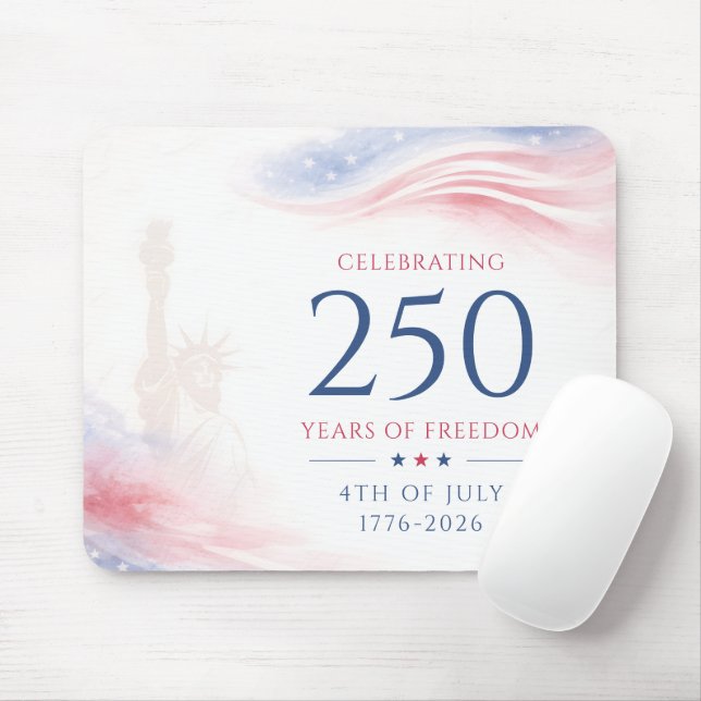 Elegant 250-årsjubileum för amerikansk självständi musmatta (Med mus)