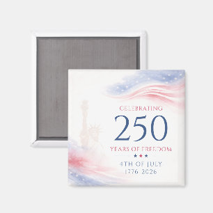 Elegant 250-årsjubileum för amerikanska självständ magnet