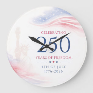Elegant 250-årsjubileum för amerikanska självständ stor klocka