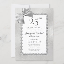 Elegant 25-årsjubileum inbjudningar
