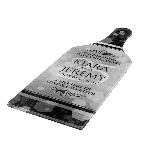 Elegant 25:e årsdagen Silver Bröllop (Hörn)