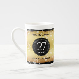 Elegant 27:e musikårsdagen Bröllop Firande Benporslin Mugg