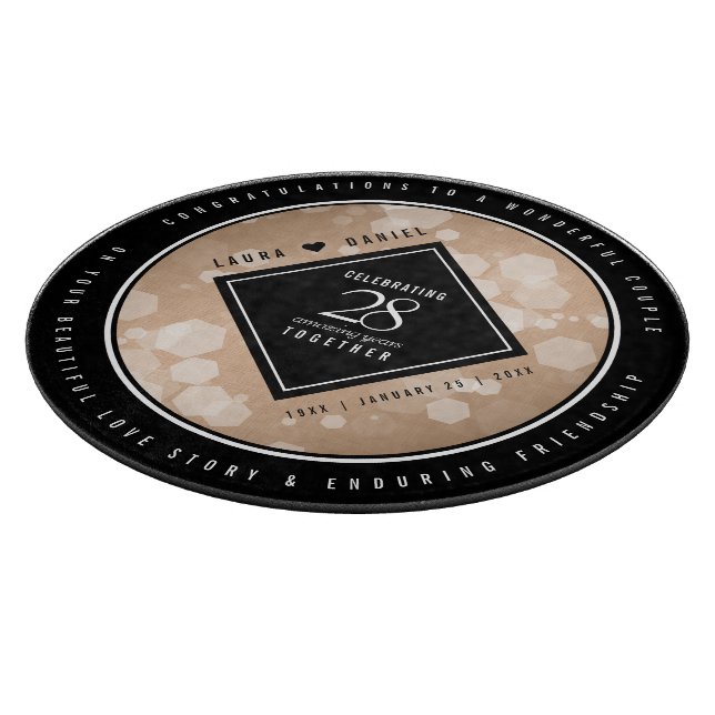 Elegant 28:e Linen Bröllop-årsdagen Firande (Hörn)