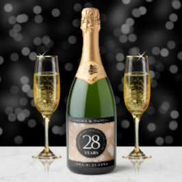 Elegant 28:e Linen Bröllop-årsdagen Firande