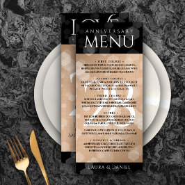 Elegant 28:e Linen Bröllop-årsdagen Firande Meny
