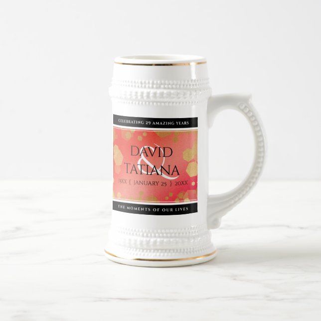 Elegant 29:e årsdagen för Garnet Bröllop Sejdel (Höger)