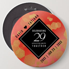 Elegant 29:e Garnet-årsdagen Bröllop Knapp