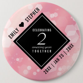 Elegant 2:a årsdagen för Ro-kvarteret Bröllop Knapp