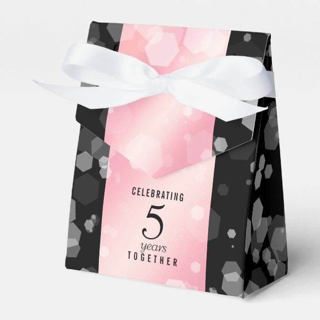 Elegant 2:e årsdagen för Ro-kvarteret Bröllop Presentaskar (Framsidan Sidan)