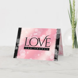 Elegant 2:e årsdagen för Ro-kvarteret Bröllop Tack Kort