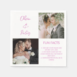 Elegant 2 Fotoenkla par Roligtar Bröllop Pappersservett