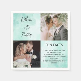 Elegant 2 Fotoenkla par Roligtar Bröllop Pappersservett