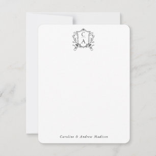 Elegant 2 Monogram Vapensköld Chic par mall