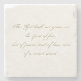 Elegant 2 Timothy 1:7 Skripture Bible Verse Faith Stenunderlägg